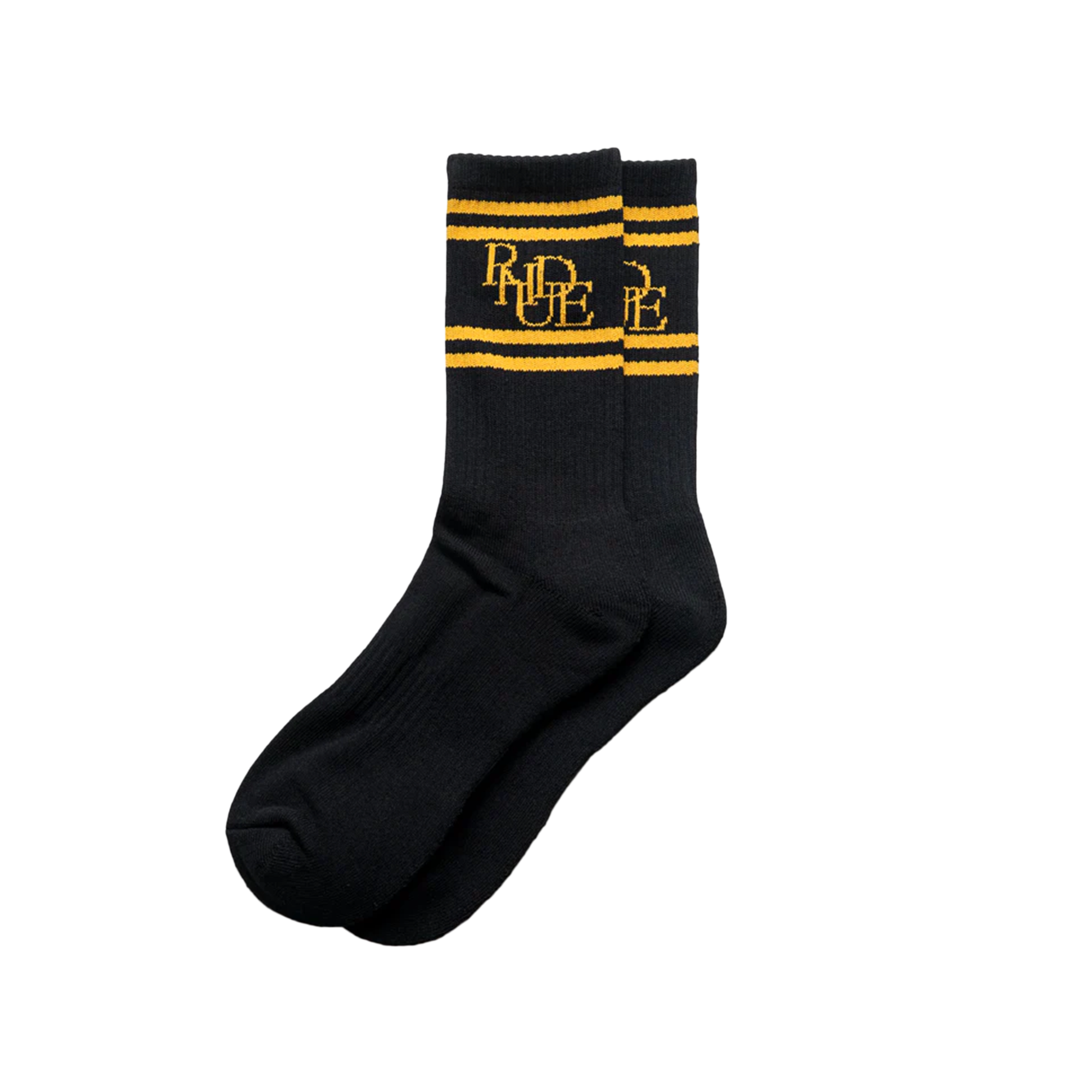 R H U D E Scrambler Sock Black/Yellow