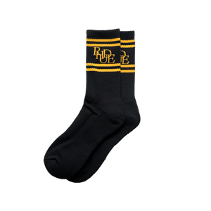 R H U D E Scrambler Sock Black/Yellow