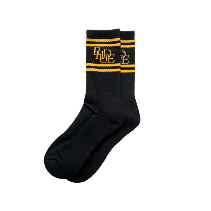 R H U D E Scrambler Sock Black/Yellow