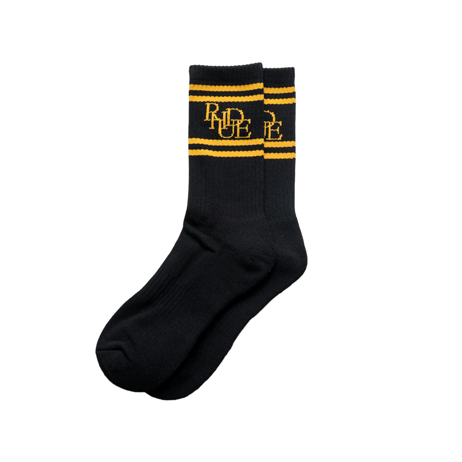 R H U D E Scrambler Sock Black/Yellow