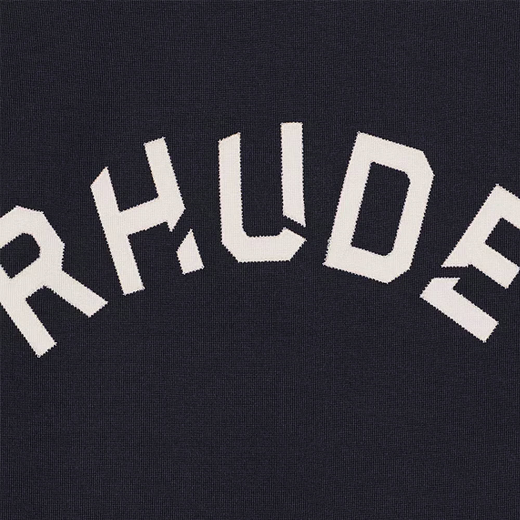 R H U D E Logo Lightning Ringer Tee Navy/White  RHPF25TT01729