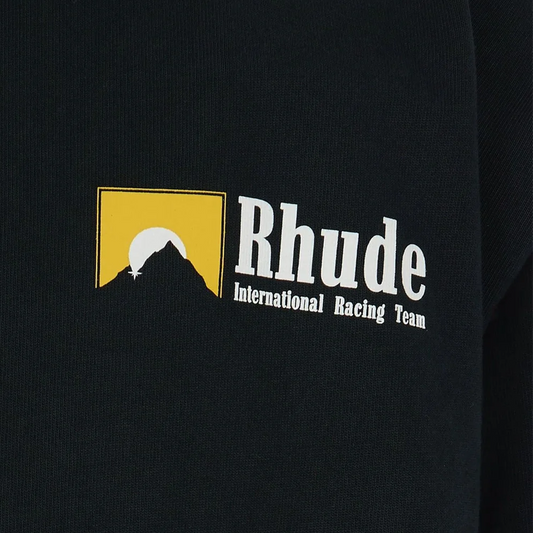 R H U D E International Racing Logo Tee Vintage Black RHPF25TT10012
