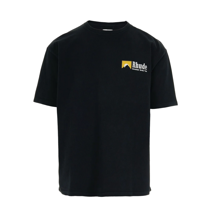R H U D E International Racing Logo Tee Vintage Black RHPF25TT10012