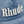 R H U D E Logo Denim Hat Oxford Indigo