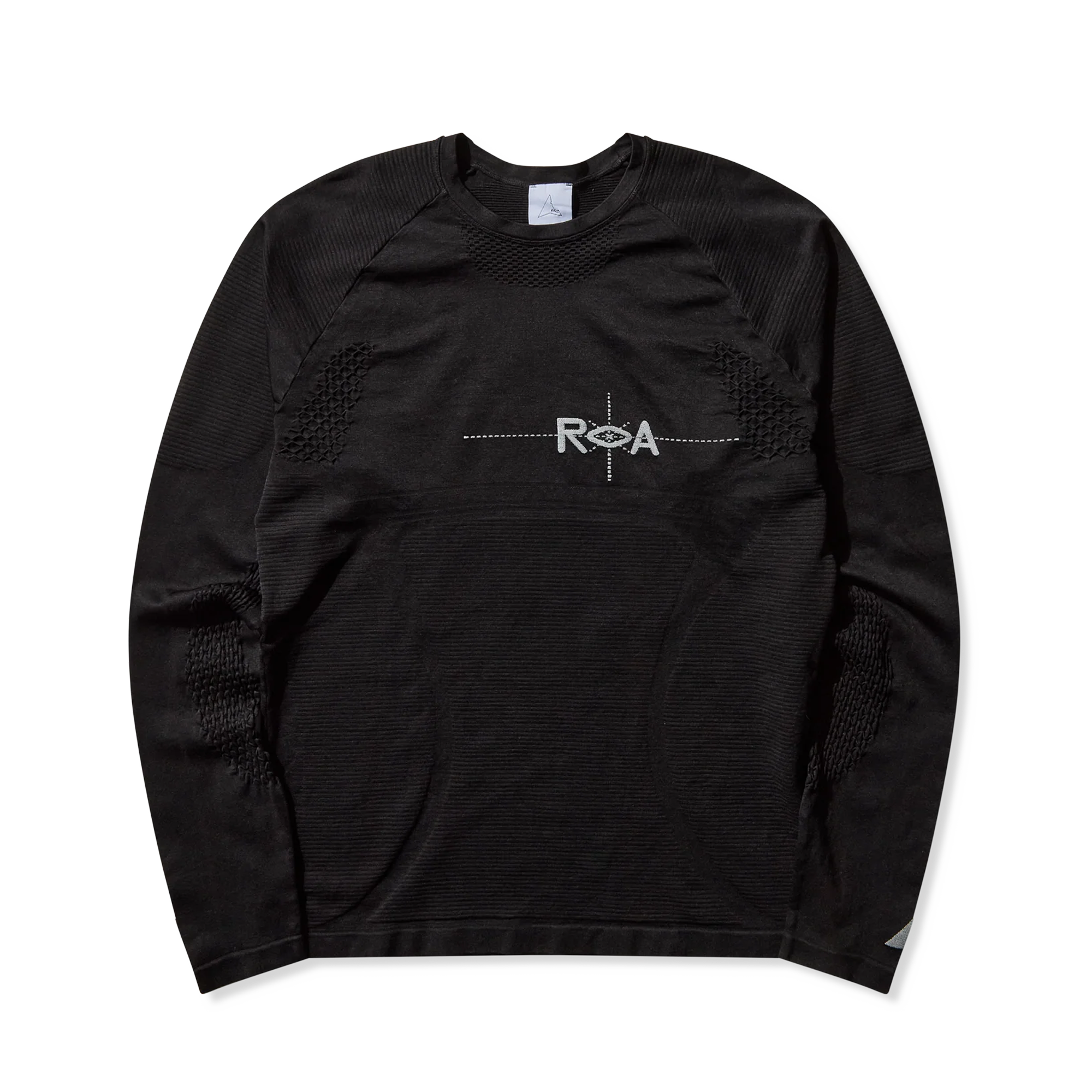 ROA Aune Seamless Knit Long Sleeve Black RBMW0524YA78