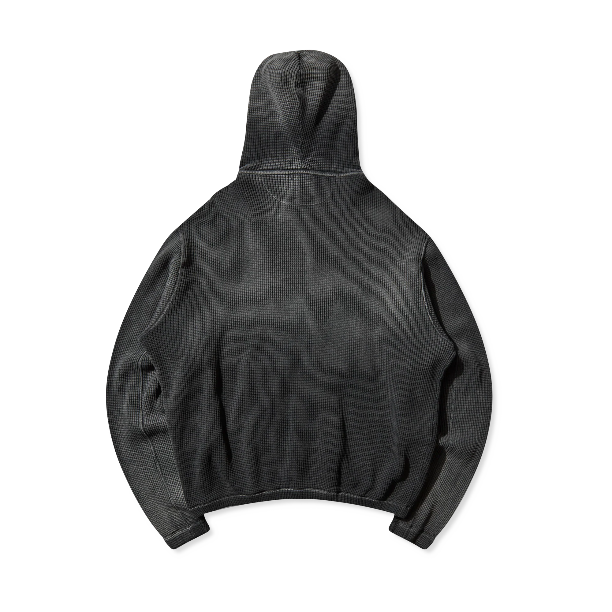 ROA Bee Sun Faded Waffle Zip Up Hoodie Black RBMW0513FA340