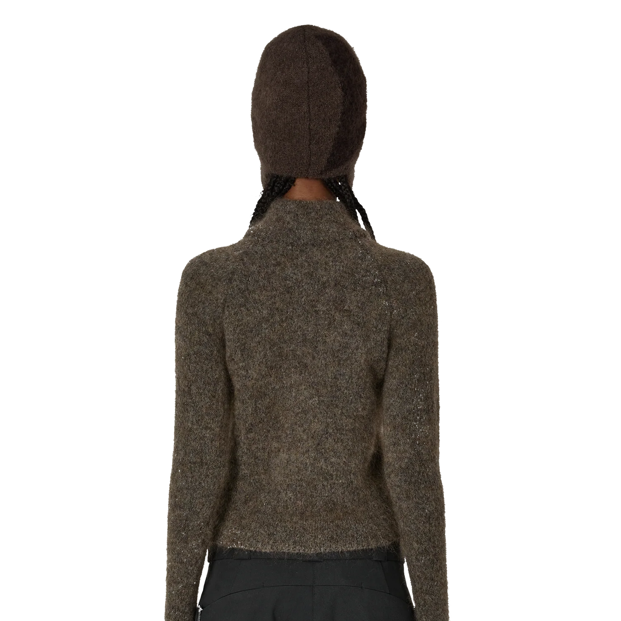 ROA Bonnet Mohair Beanie Brown RBUW2123YA24