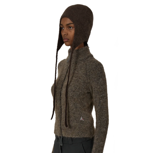 ROA Bonnet Mohair Beanie Brown RBUW2123YA24