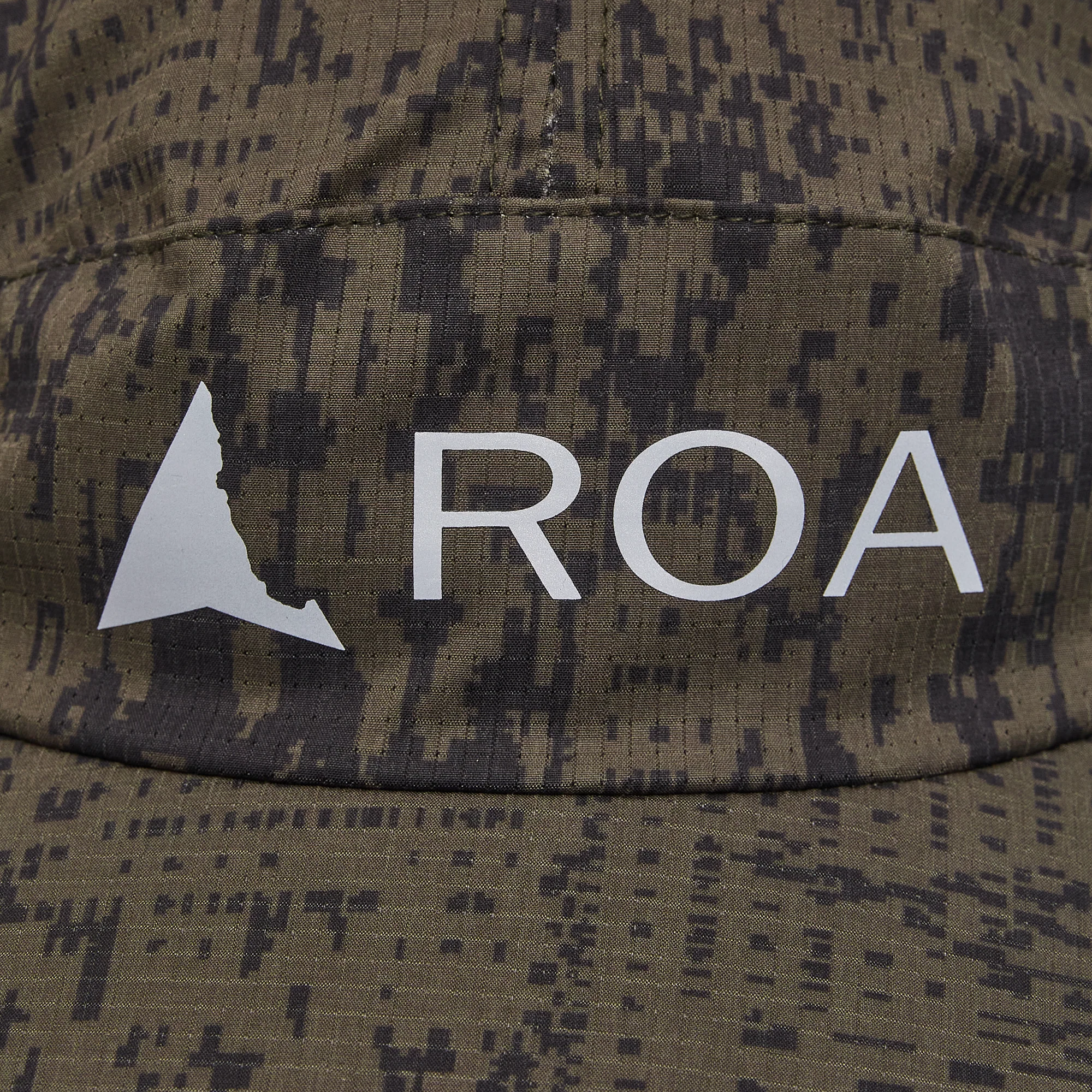 ROA Bri Melted Print Open Weave Cap Dark Olive RBMW299FA54
