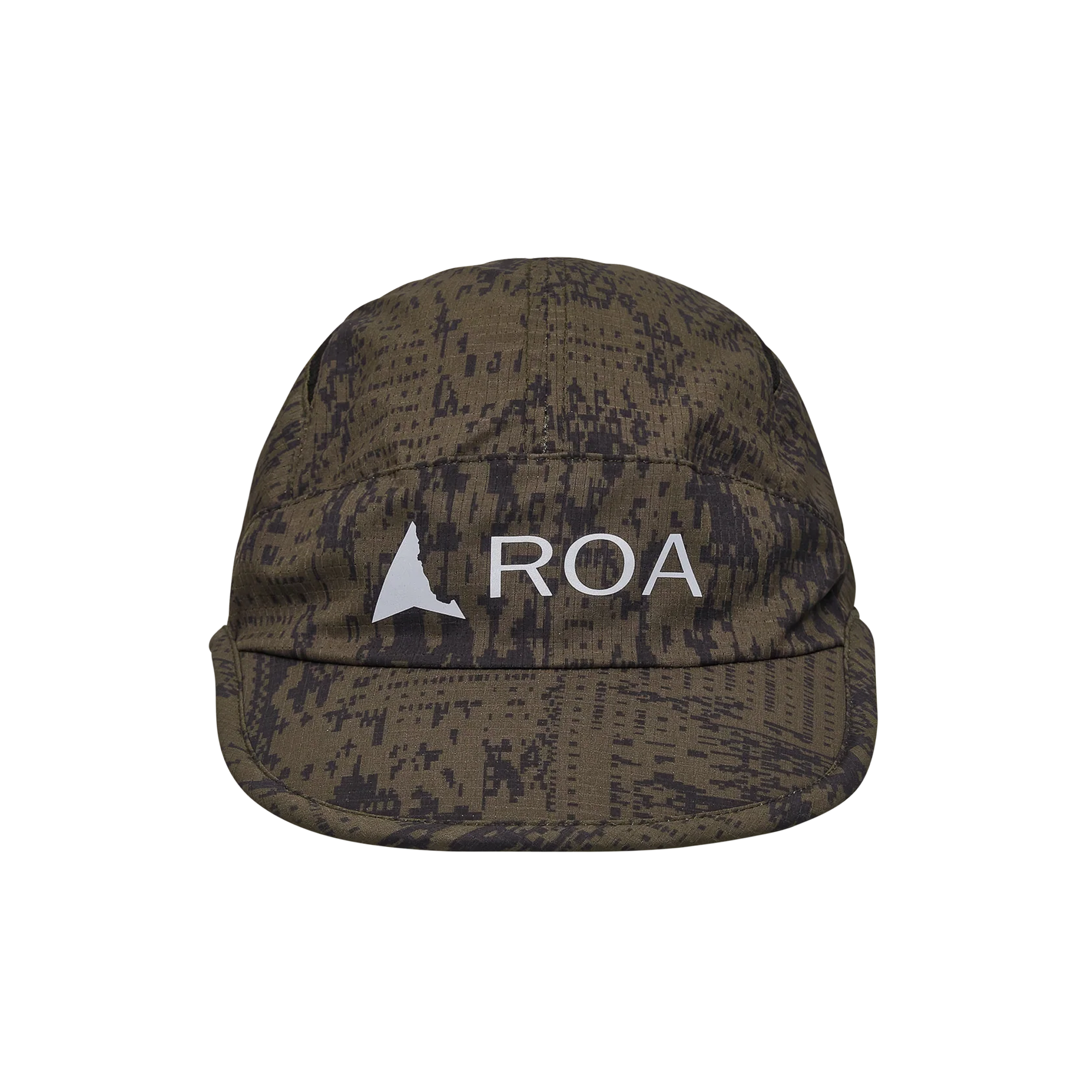 ROA Bri Melted Print Open Weave Cap Dark Olive RBMW299FA54