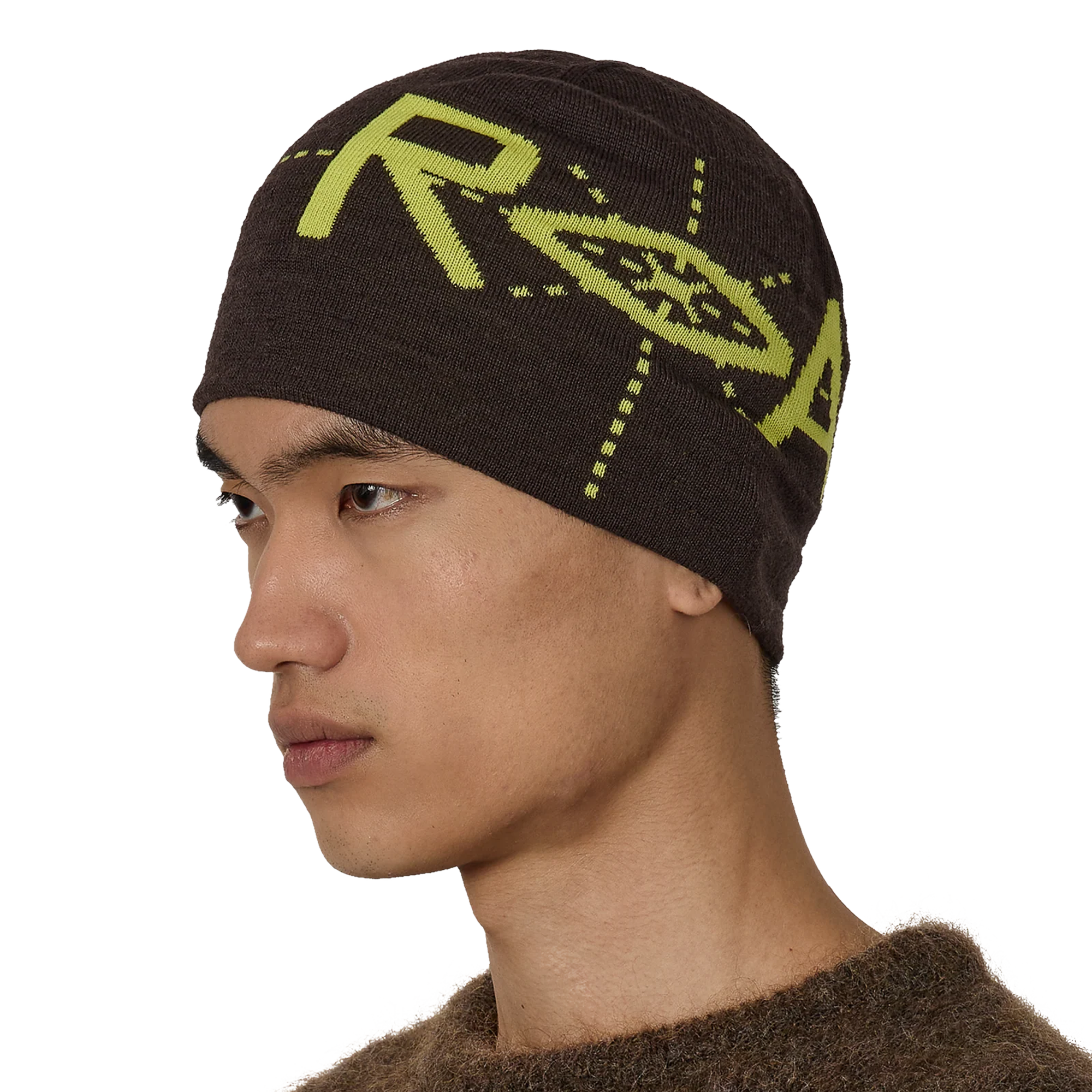ROA Dial Wool Beanie Dark Brown RBUW2104YA17