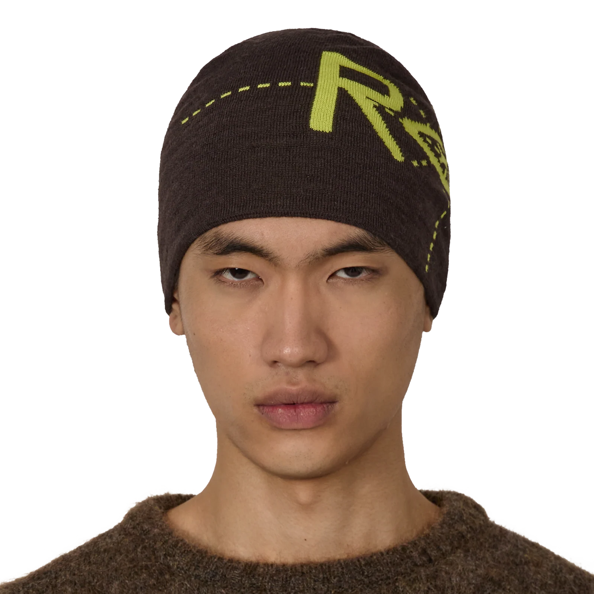 ROA Dial Wool Beanie Dark Brown RBUW2104YA17