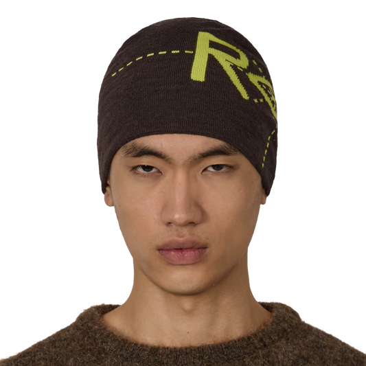 ROA Dial Wool Beanie Dark Brown RBUW2104YA17