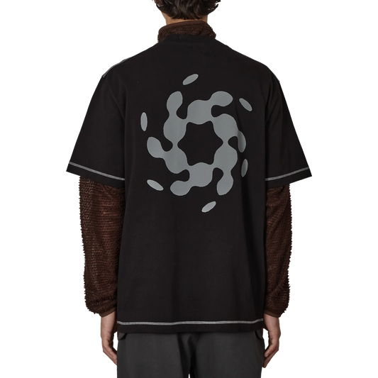 ROA Info Stitch Organic T Shirt Black RBMW0545JY58