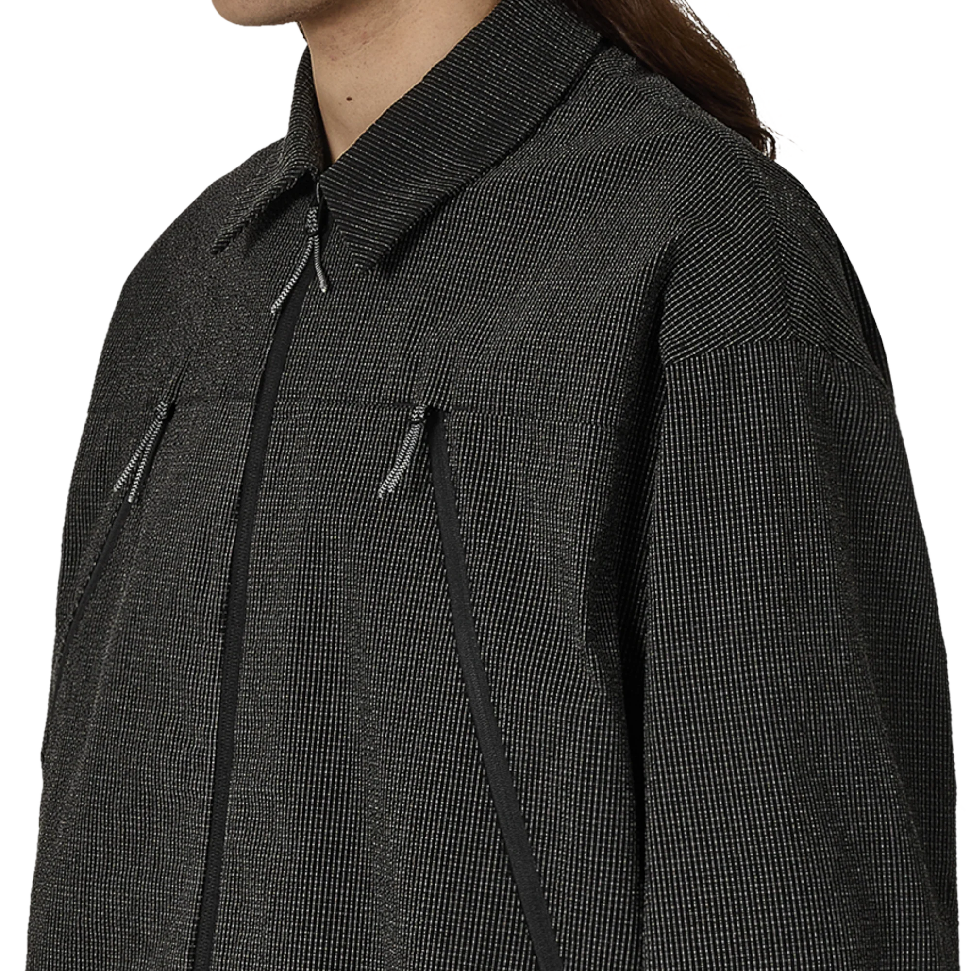 ROA Lamon Reinforced Technical Zip Up Shirt Black RBMW0517FA344