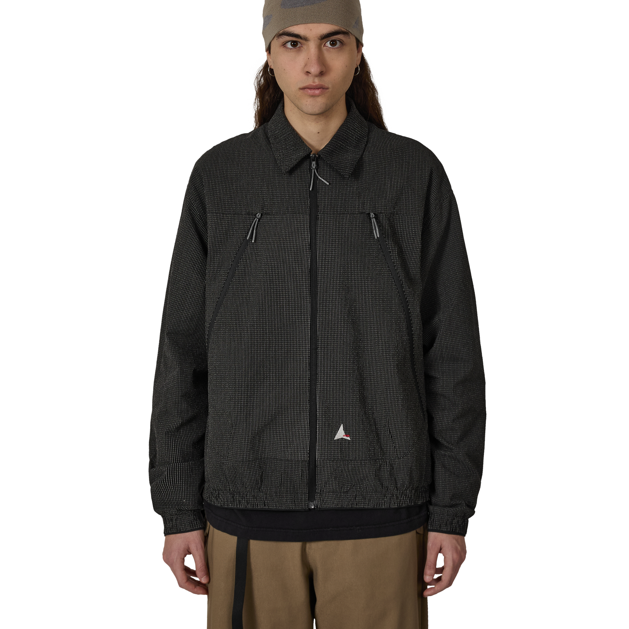 ROA Lamon Reinforced Technical Zip Up Shirt Black RBMW0517FA344