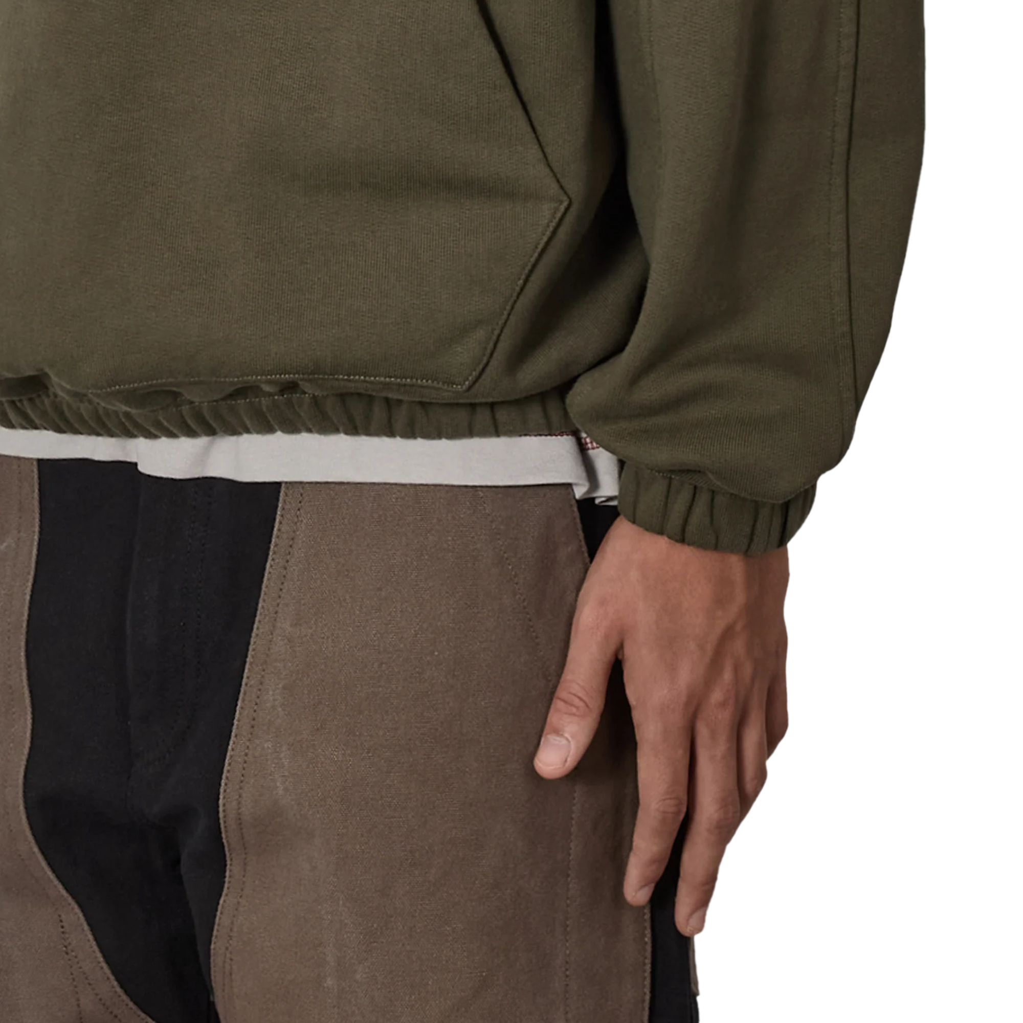 ROA Logo 490Gsm Hoodie Olive RBMW0634FA403