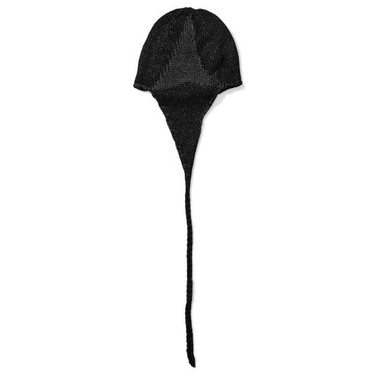 ROA Logo Bonnet Cotton Beanie Black