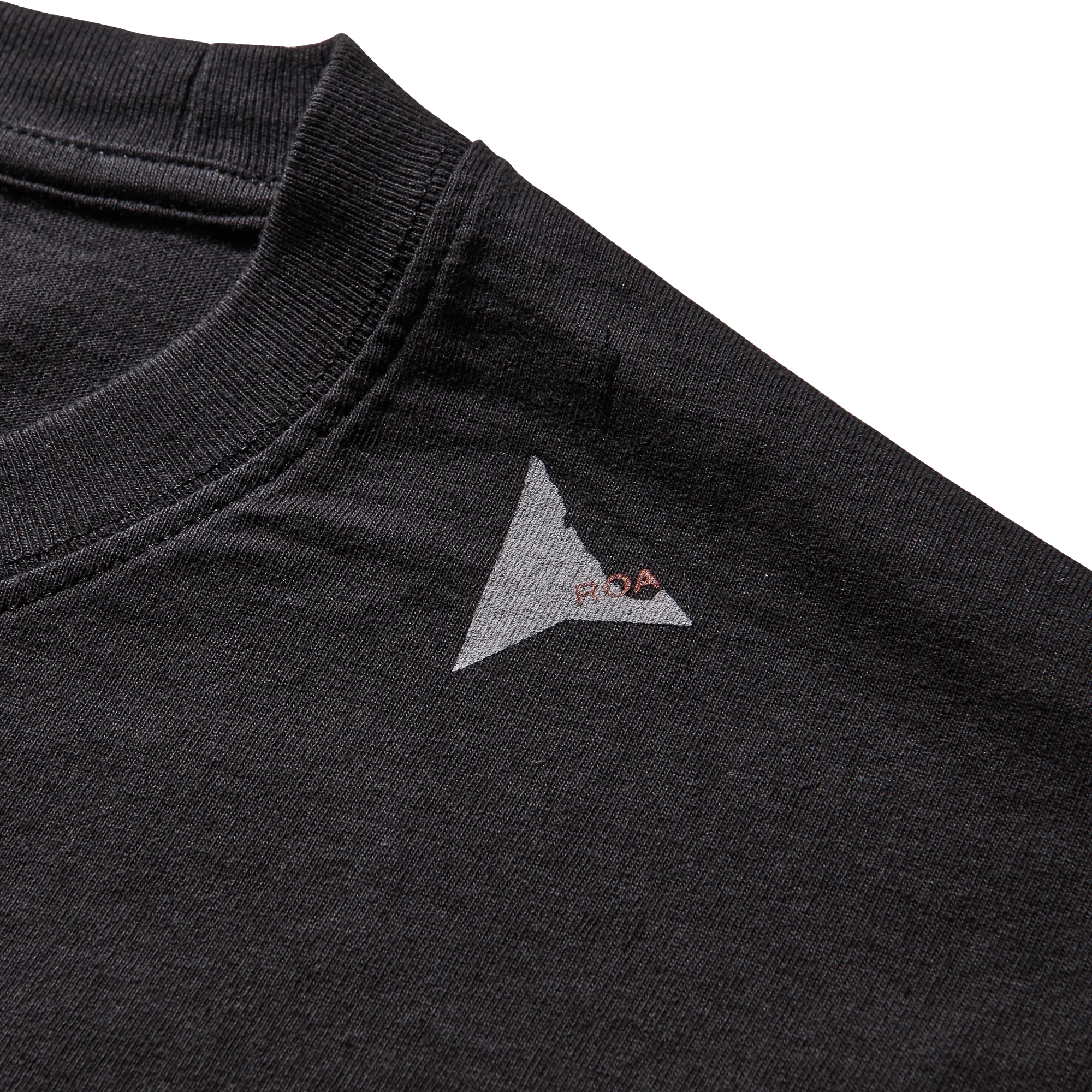 ROA Logo T-Shirt Washed Black