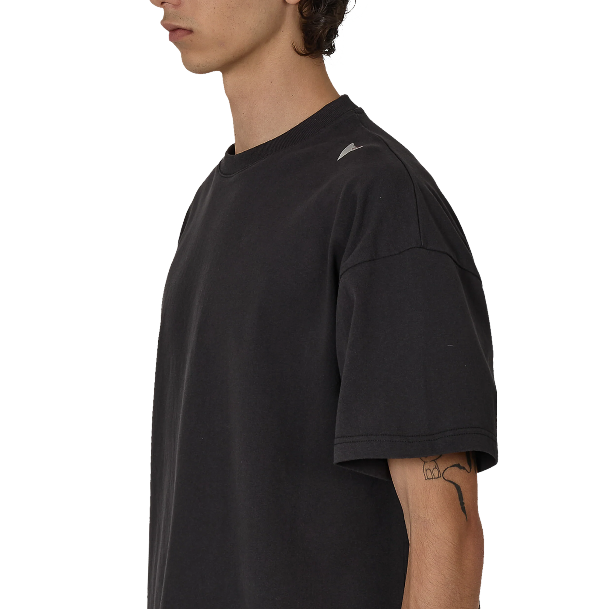 ROA Logo T-Shirt Washed Black