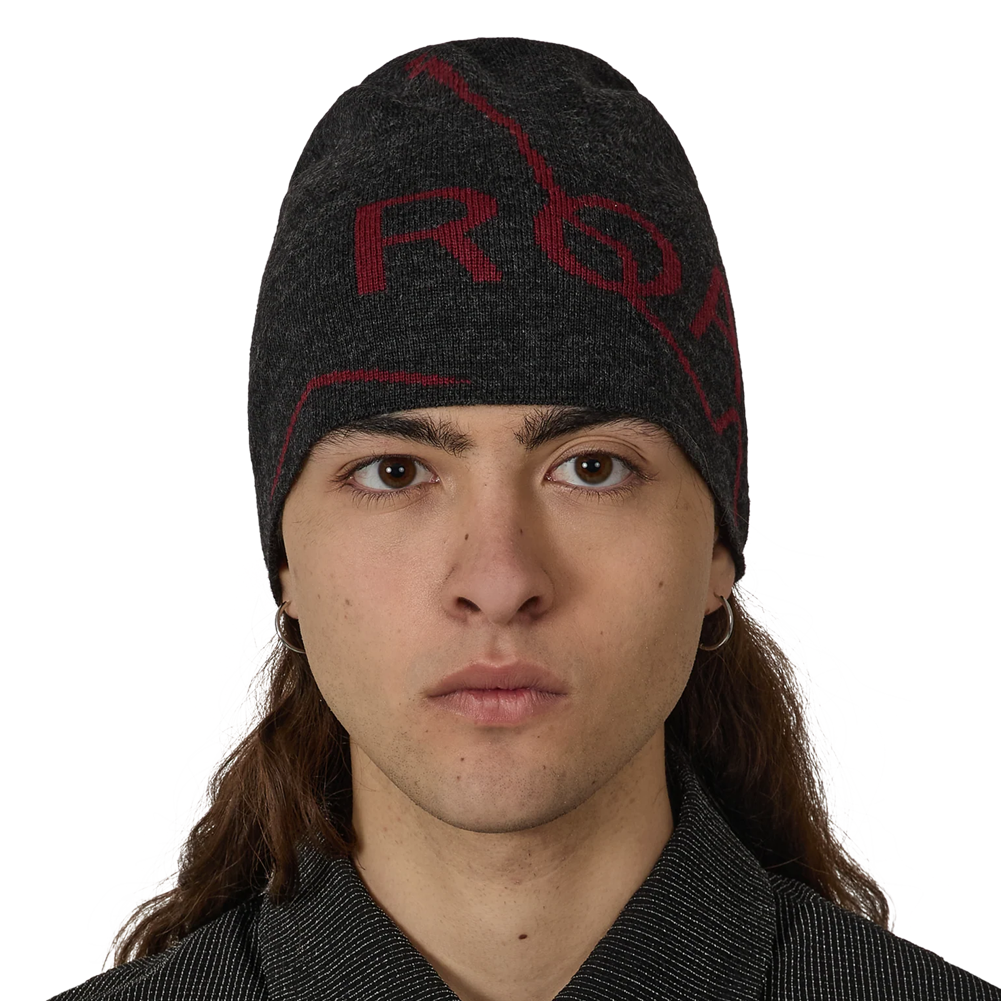ROA Logo Wool Beanie Anthracite RBUW288YA12