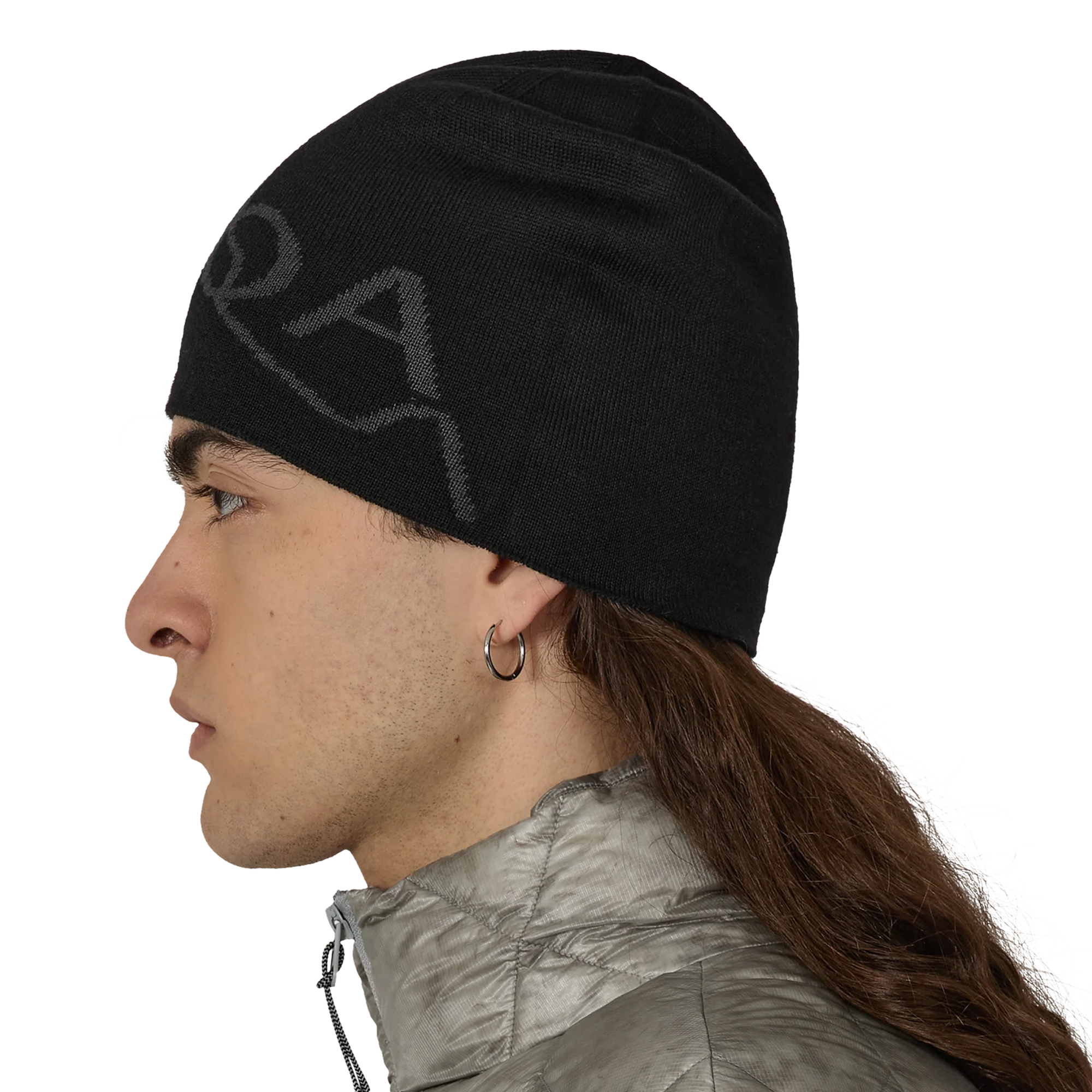 ROA Logo Wool Beanie Black RBUW288YA12