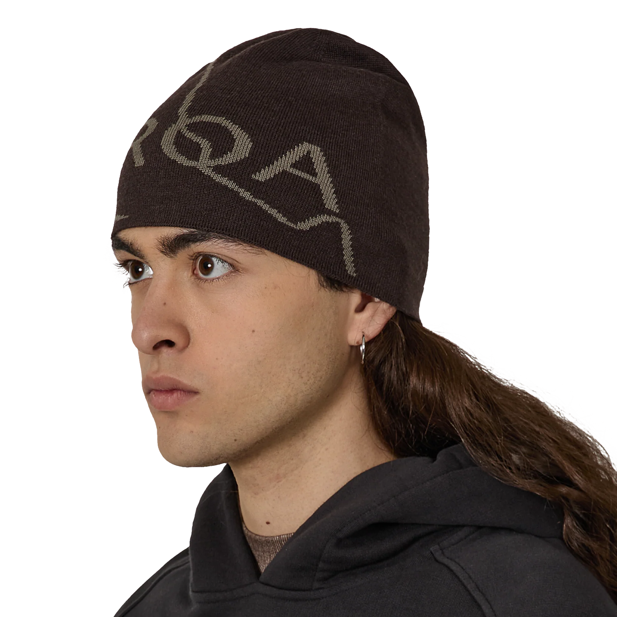 ROA Logo Wool Beanie Brown RBUW288YA12