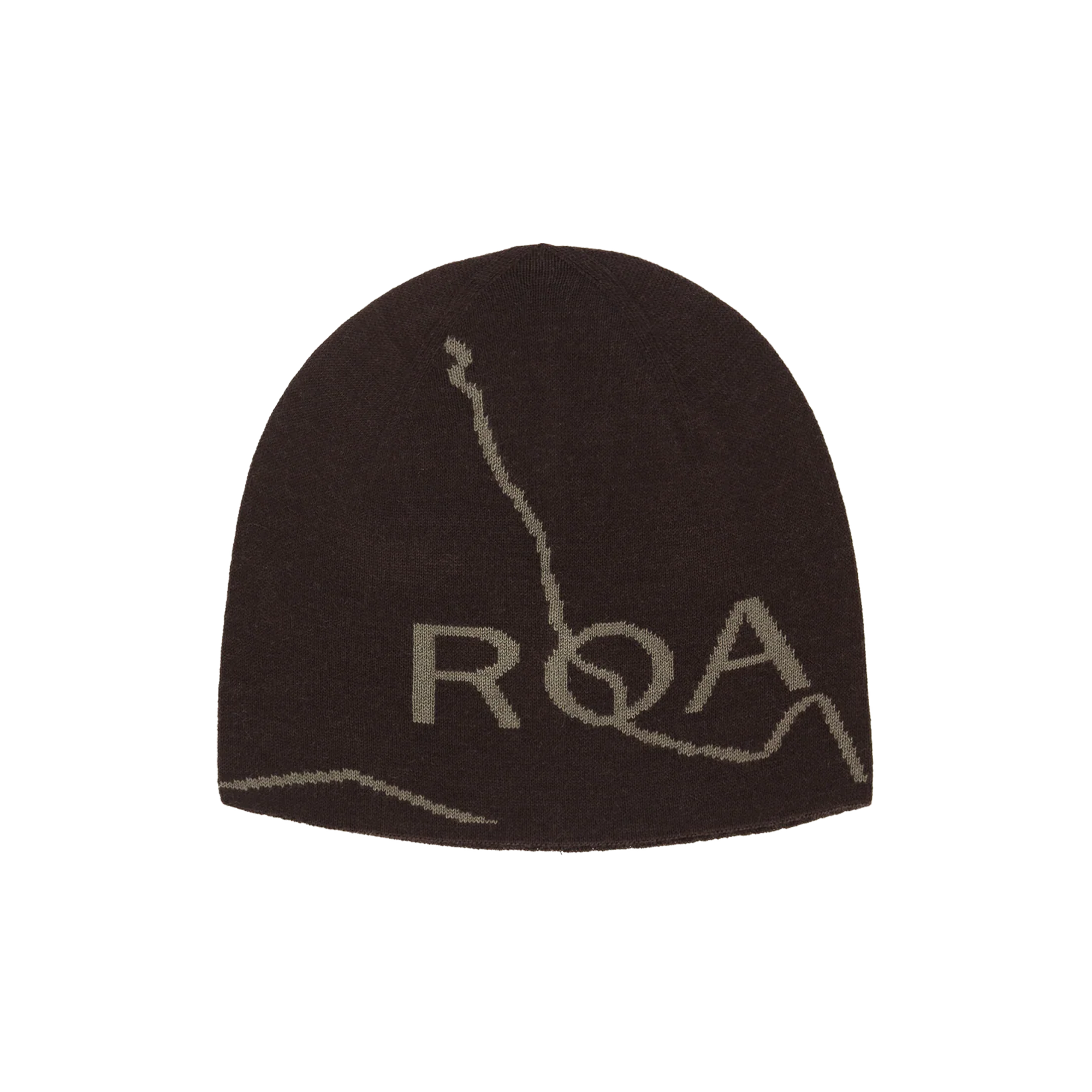 ROA Logo Wool Beanie Brown RBUW288YA12