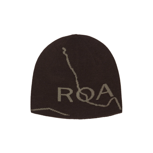 ROA Logo Wool Beanie Brown RBUW288YA12