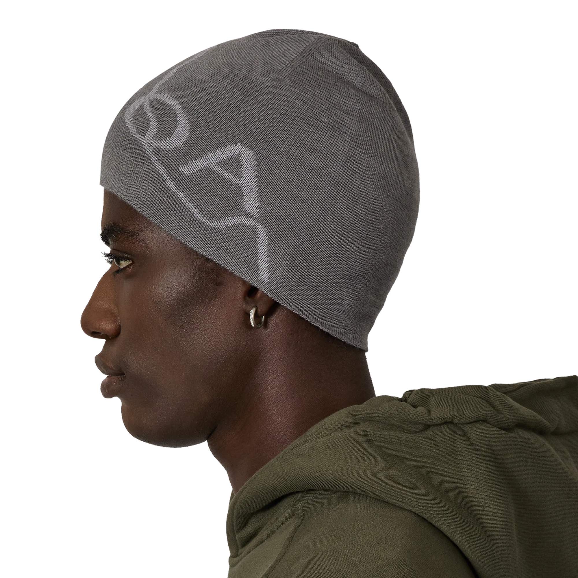 ROA Logo Wool Beanie Grey RBUW288YA12