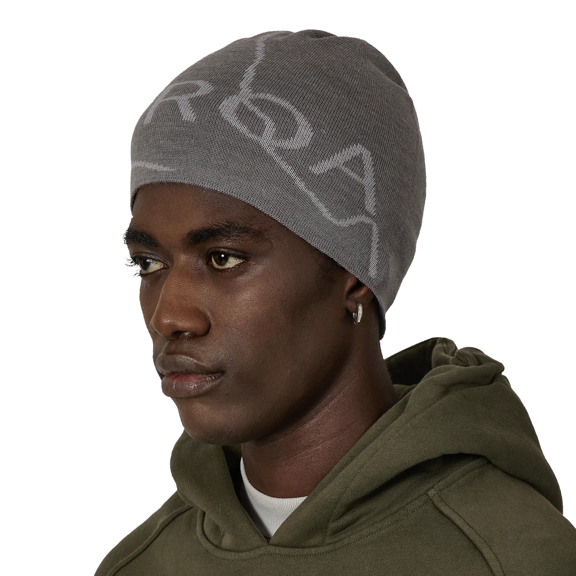 ROA Logo Wool Beanie Grey RBUW288YA12