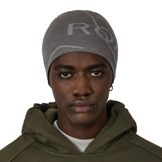 ROA Logo Wool Beanie Grey RBUW288YA12