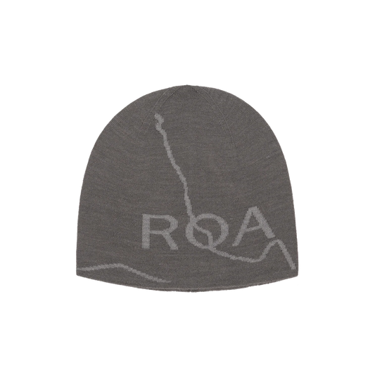 ROA Logo Wool Beanie Grey RBUW288YA12