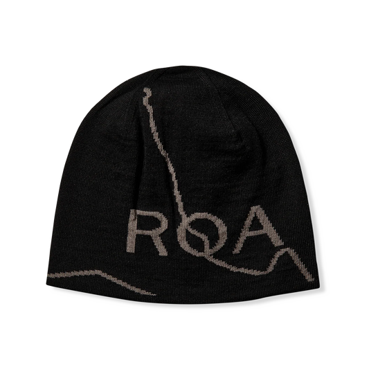 ROA Logo Wool Beanie Black