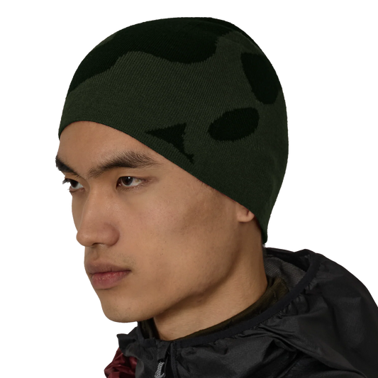 ROA Magma Wool Beanie Dark Green Black RBUW2103YA16