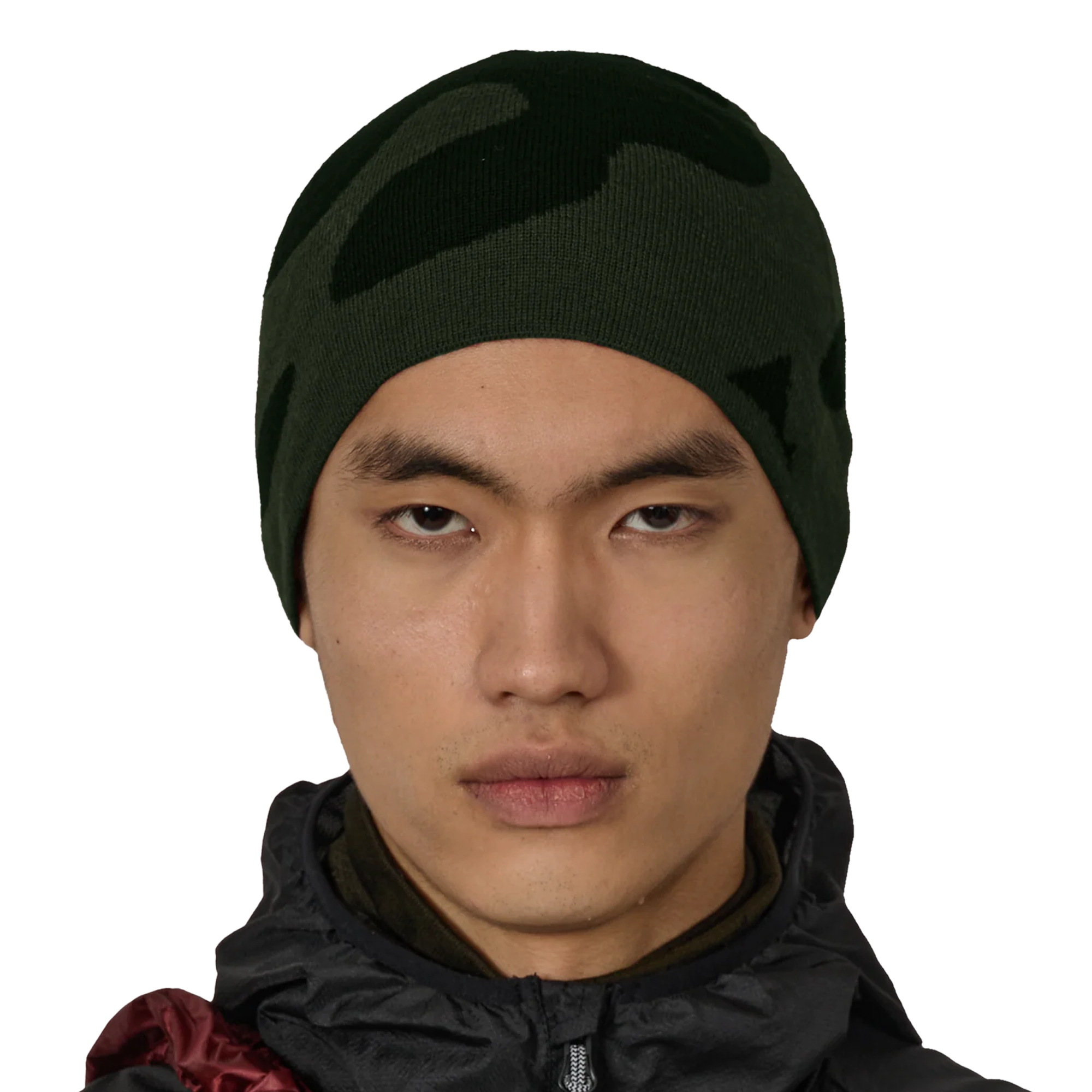 ROA Magma Wool Beanie Dark Green Black RBUW2103YA16