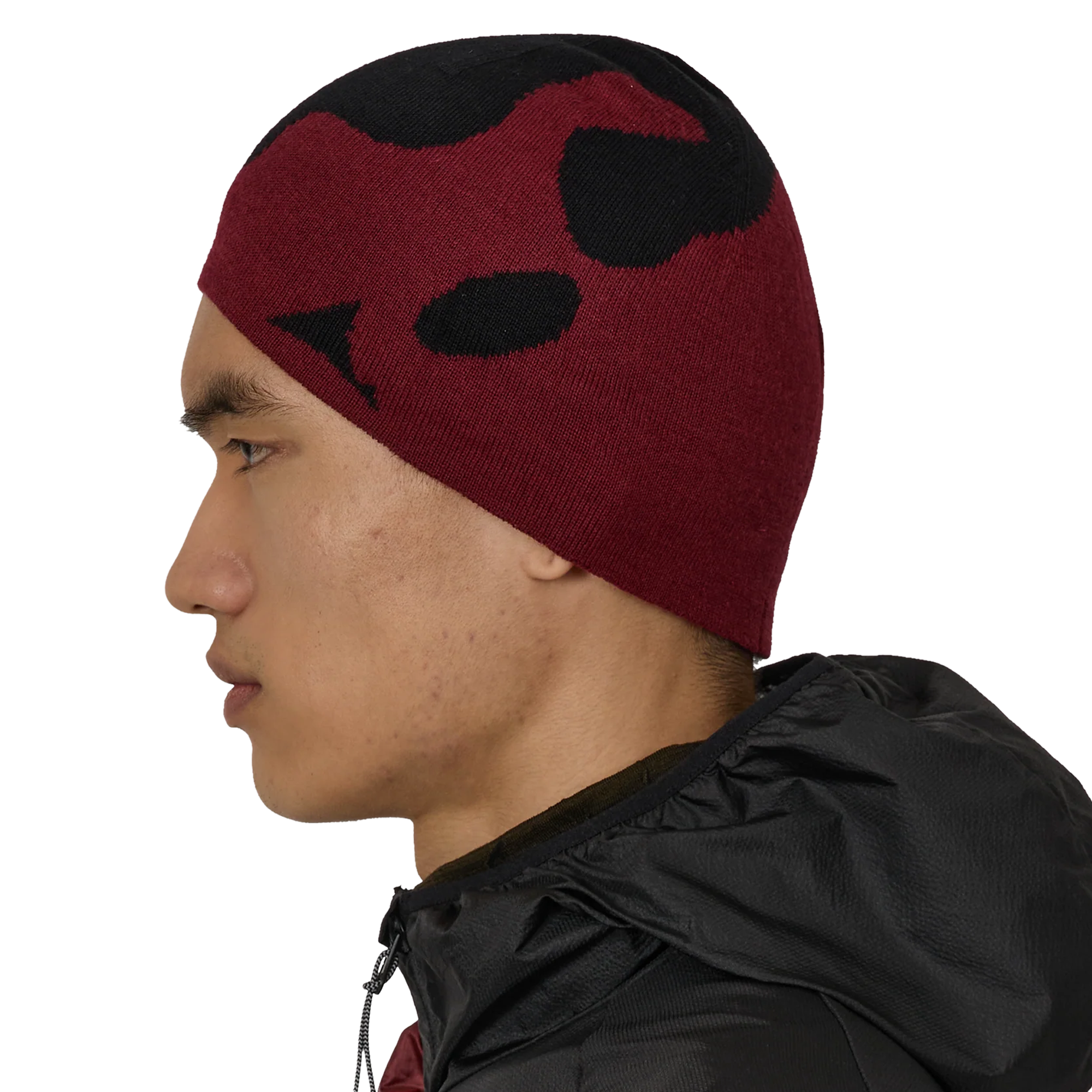 ROA Magma Wool Beanie Dark Red RBUW2103YA16