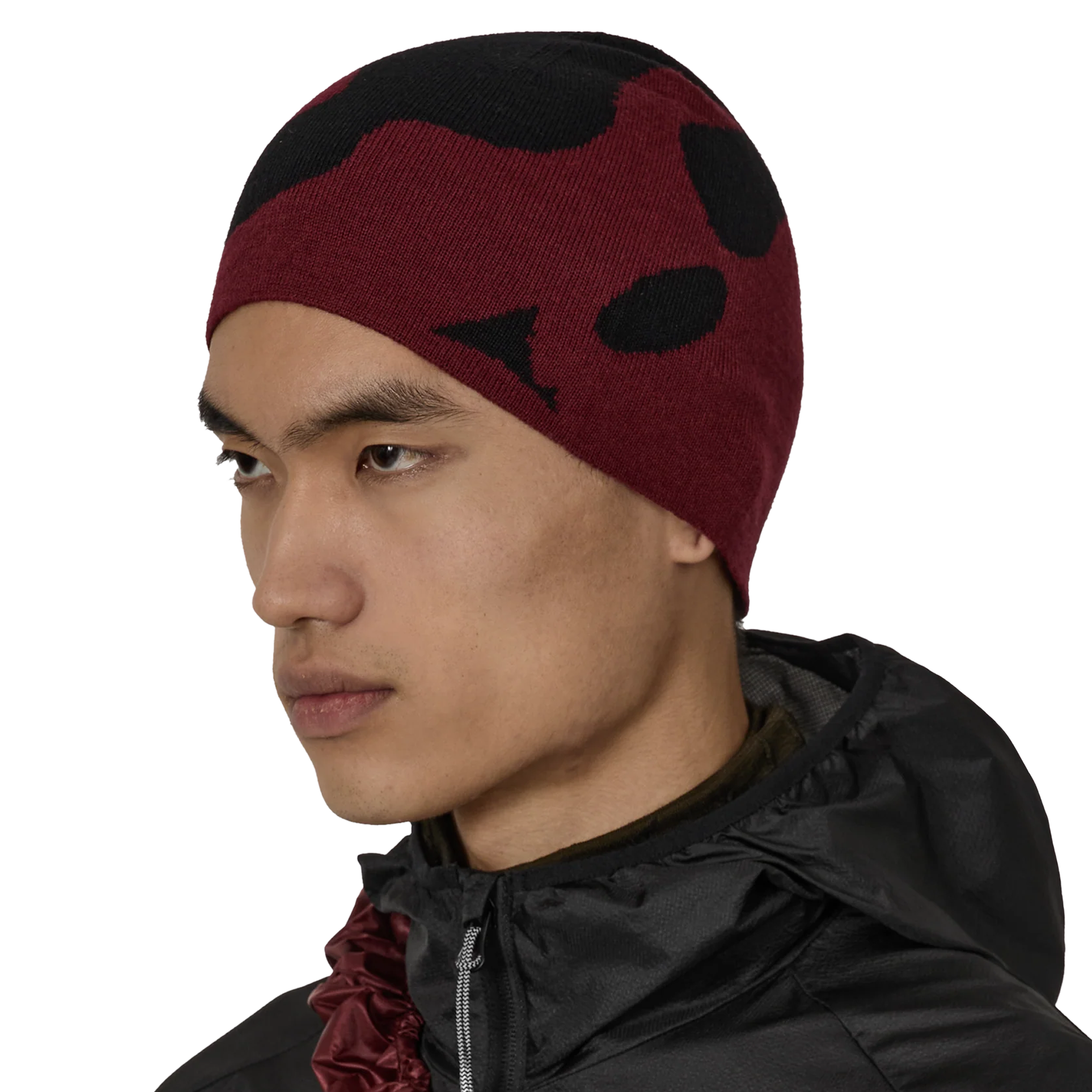 ROA Magma Wool Beanie Dark Red RBUW2103YA16