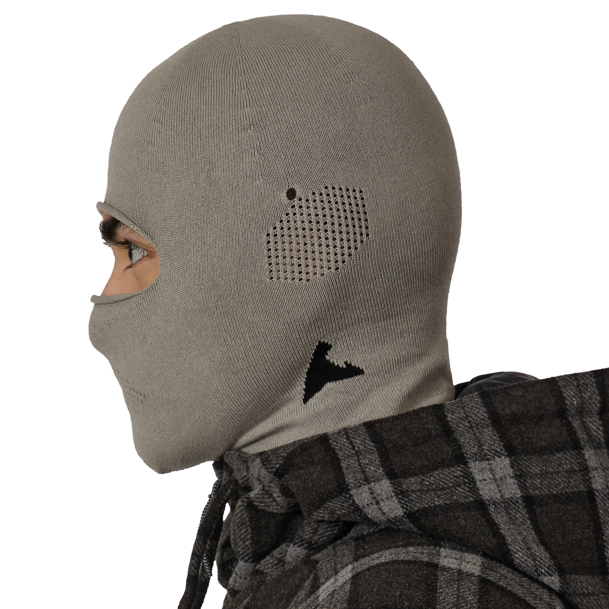 ROA Owl Seamless Biofil Breathable Balaclava Light Grey RBUW2105YA16