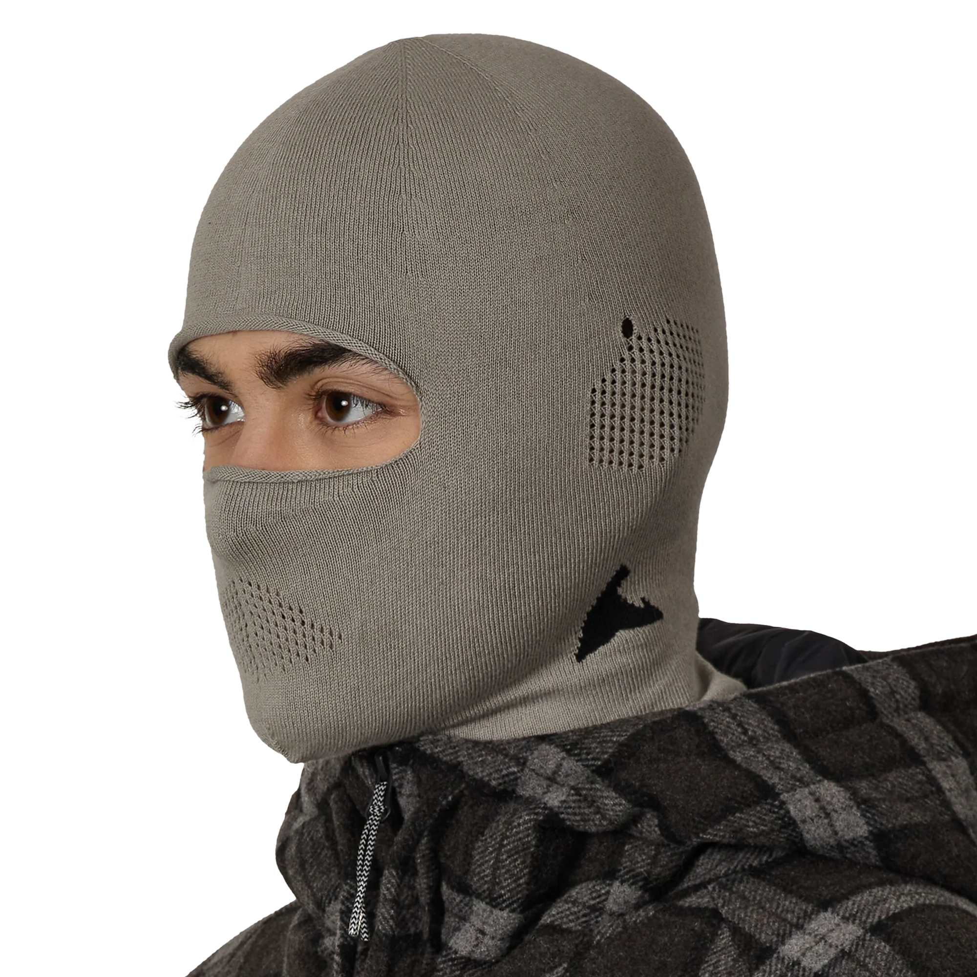ROA Owl Seamless Biofil Breathable Balaclava Light Grey RBUW2105YA16
