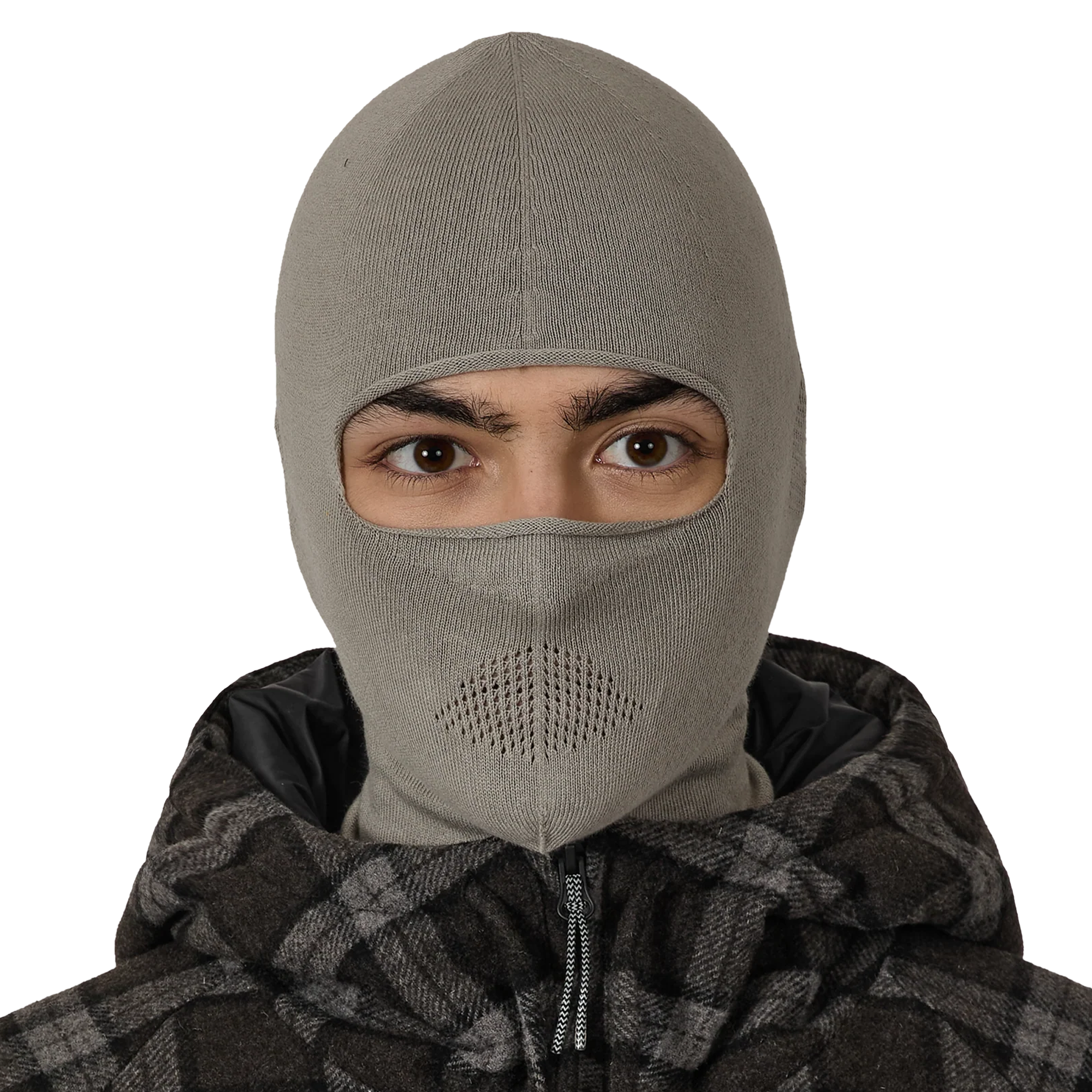 ROA Owl Seamless Biofil Breathable Balaclava Light Grey RBUW2105YA16