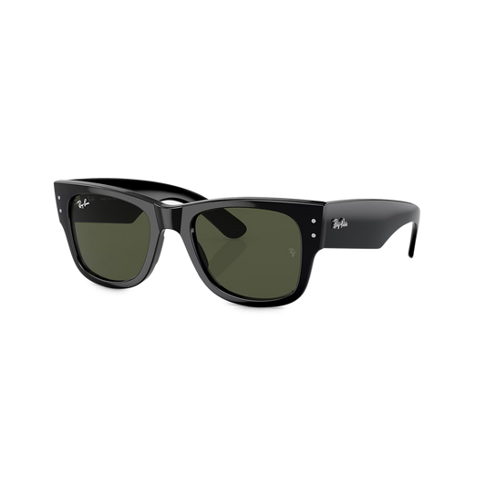 Ray-Ban MEGA WAYFARER Polished Black/Green 0RB0840SF 901/3152