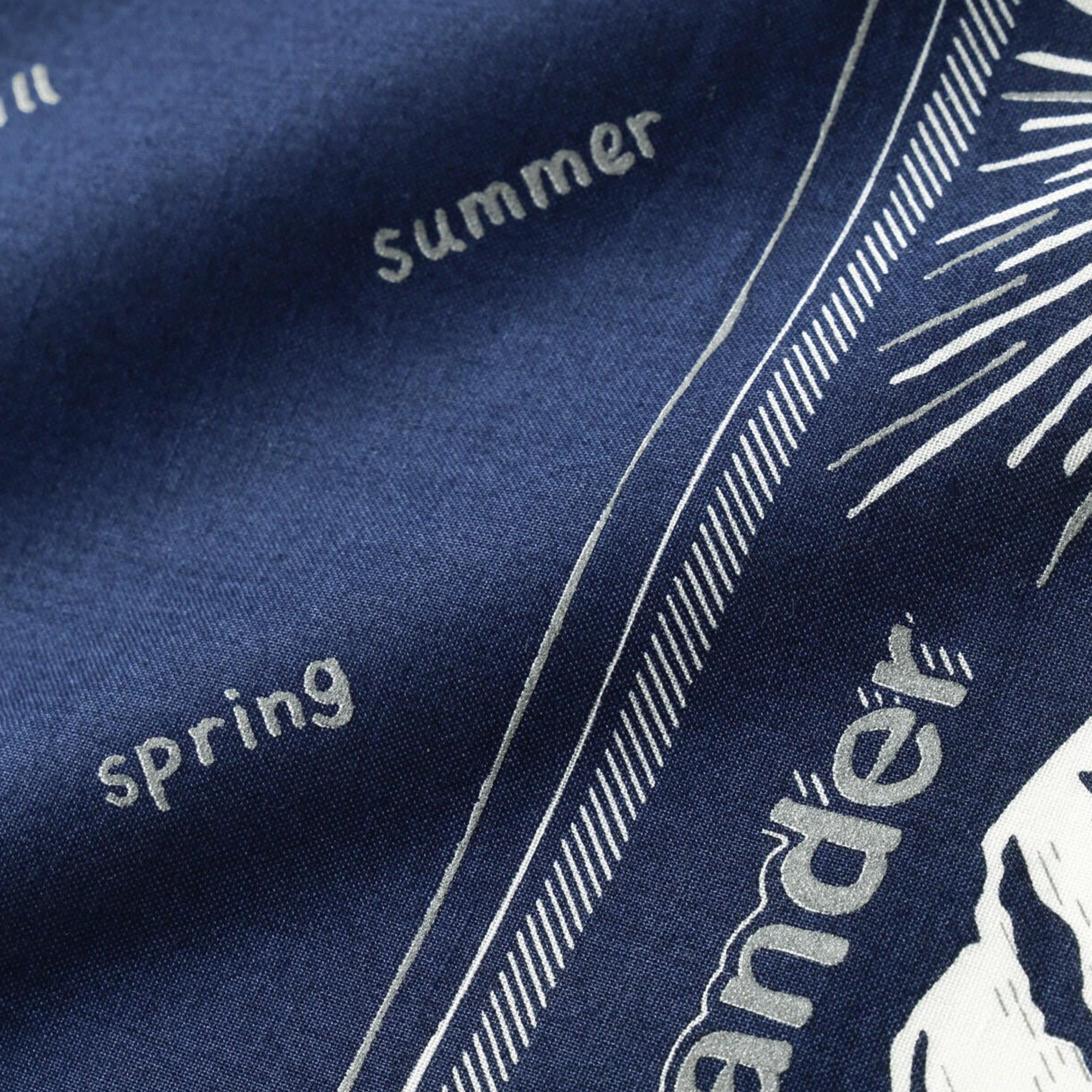 and wander Reflective Words Bandanna Navy
