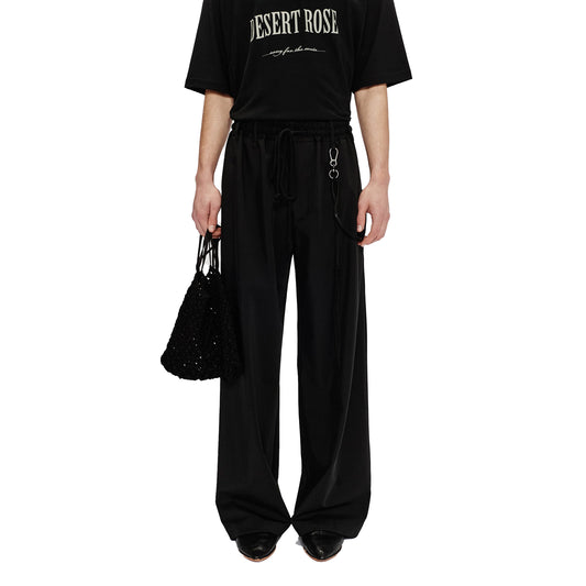 Song For The Mute Relaxed Lounge Pant Black 251_MPT096_POLYBLK