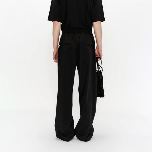 Song For The Mute Relaxed Lounge Pant Black 251_MPT096_POLYBLK