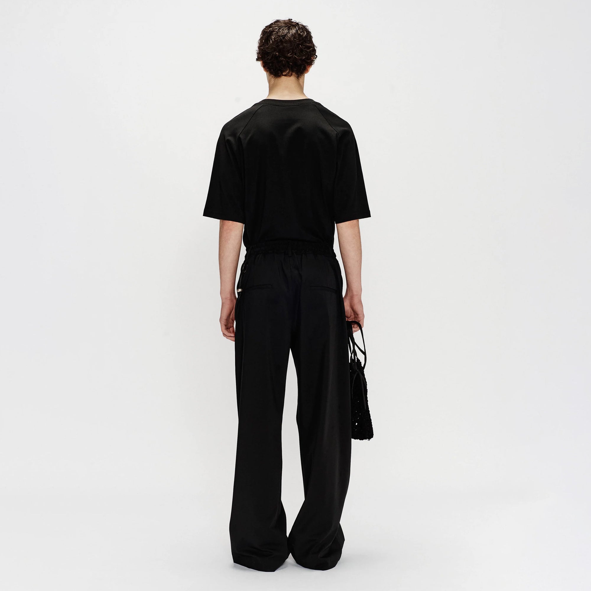 Song For The Mute Relaxed Lounge Pant Black 251_MPT096_POLYBLK