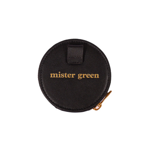 Mister Green Round Satchel Wallet w/ Strap Black
