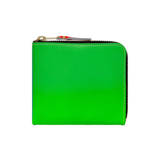 COMME des GARCONS WALLET Super Fluo Blue Green SA3100SF