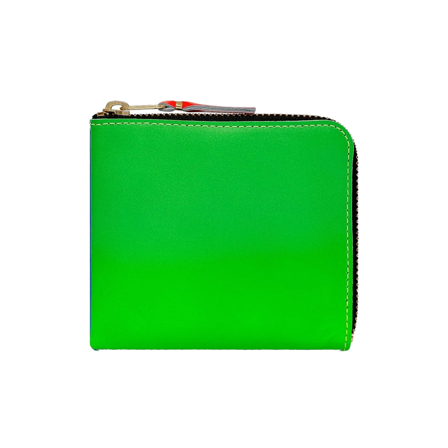 COMME des GARCONS WALLET Super Fluo Blue Green SA3100SF