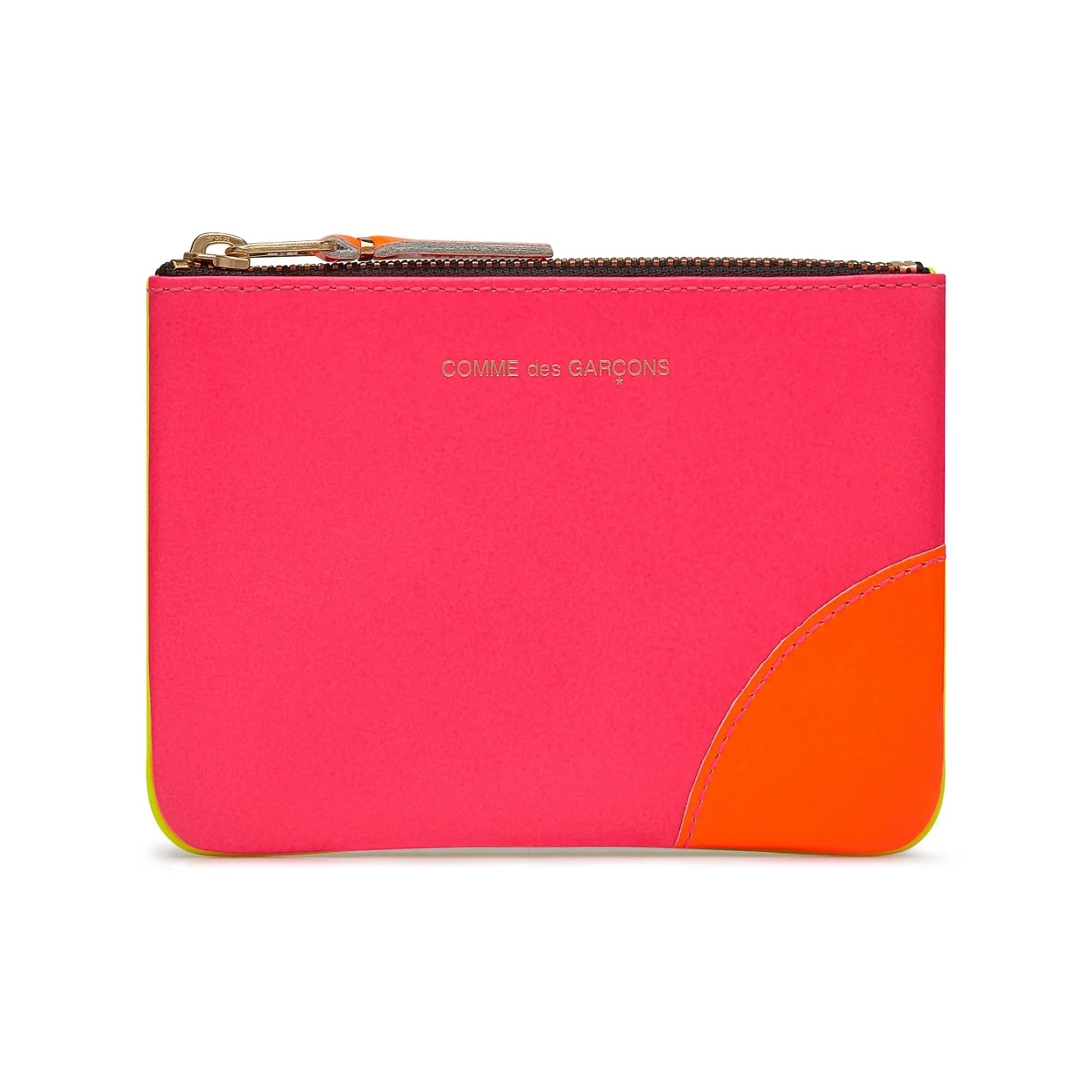 COMME des GARCONS WALLET Super Fluo Pink Yellow SA8100SF